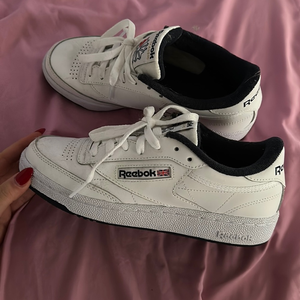 Reebok sneakers worn once!! Size 5 1/2 men’s.